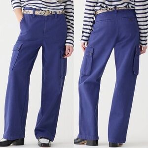 J.Crew NEW Women’s Heavyweight Twill High Rise Relaxed Cargo Pants Sz 31